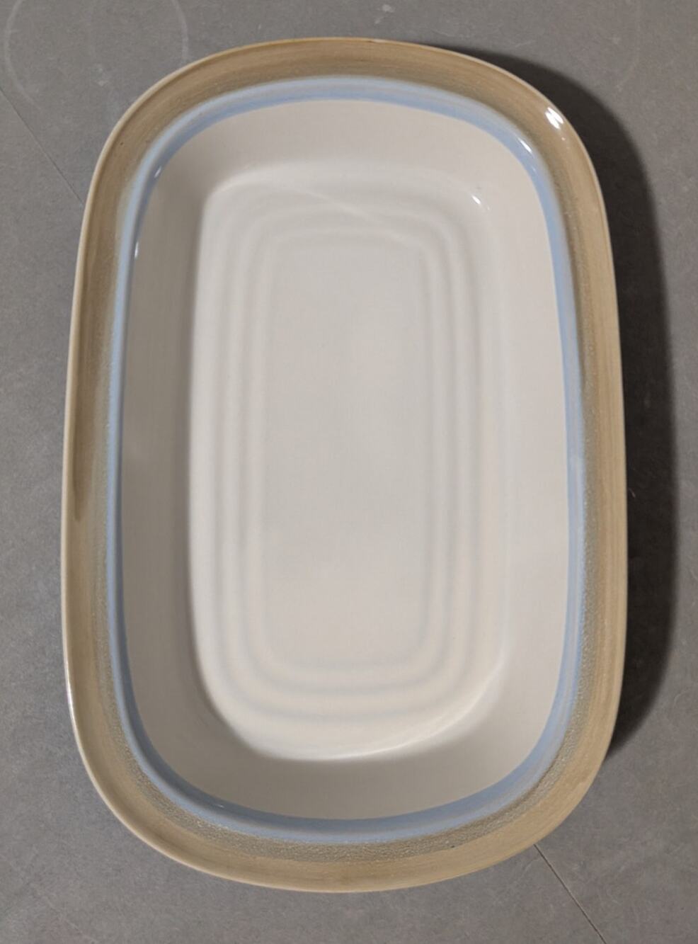 Vintage Noritake Painted Desert 14" Rectangular Baker Stoneware Lasagna Pan 8603
